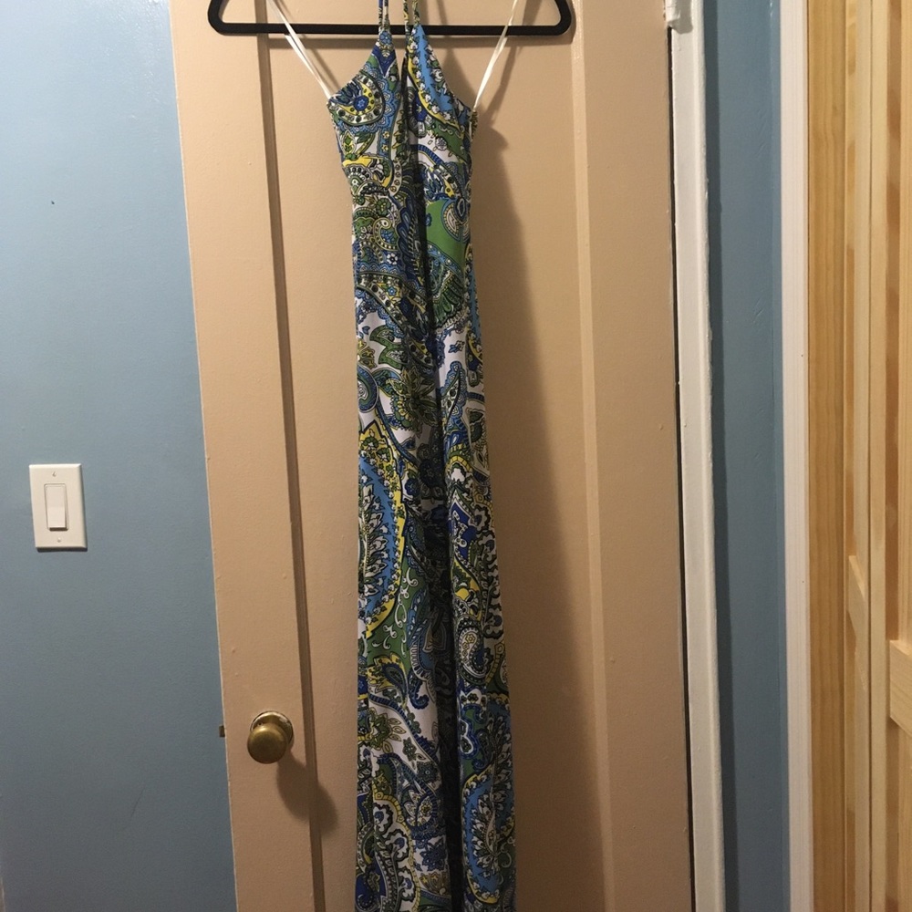 Paisley print Spaghetti Strap Dress